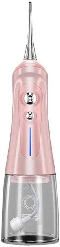 CAFFIA Water Flosser Professional Cordless Rechargeable Dental Oral Irrigator Ultra Water Jet for Teeth Braces Care with 6 Jet Tips 6 Modes IPX7 Waterproof 320ML Water Tank for Travel and Home Use (C