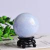 1PC Natural Dream Amethyst Ball Polished Globe Massaging Ball Reiki Healing Stone Home Decoration Souvenirs Gift-kyanite,40-50mm view 1