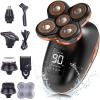 Electric Razor for Men's, 5D Floating Electric Shaver for Men 5 in 1 Shavers Bald Men Beard Trimmer Grooming Kit LED Display USB Rechargeable view 1