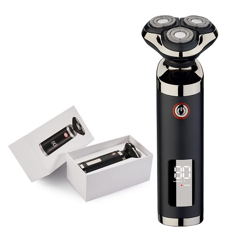 Electric Razor for Men's, Digital Display Electric Shaver for Men Whole Body Washing Electric Razor Beard Knife USB Charging Mens Shavers