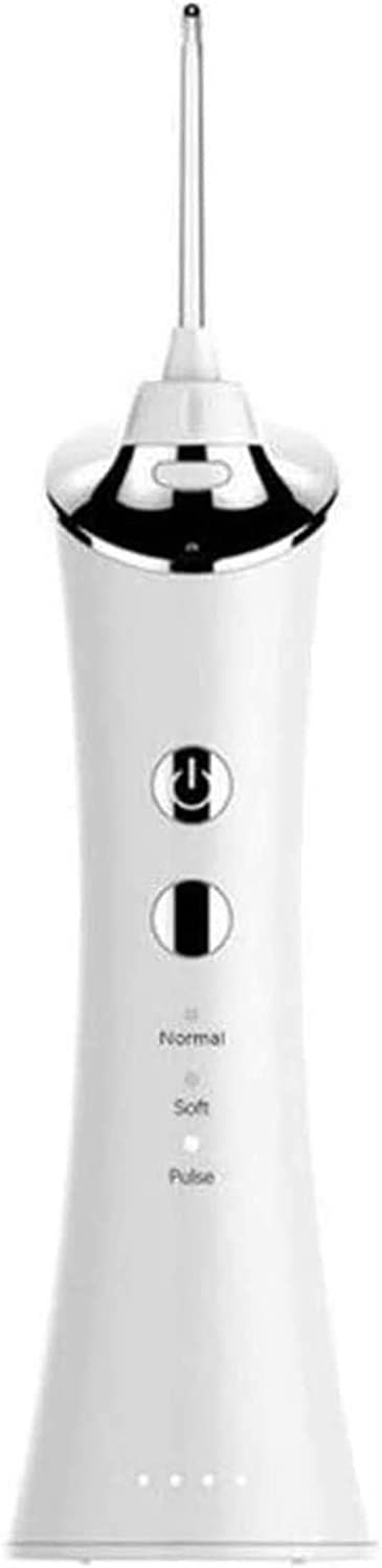 CAFFIA Portable Water Flossing Oral Irrigator, Electric USB Rechargeable Dental Professional Oral Irrigator, 3 Modes Waterproof Teeth Cleaner with Memory Function, for Dormitory