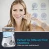 CAFFIA Water Flosser, Water Flosser Teeth Cleaner for Family, 6 Multifunctional Jet Tips, IPX7 Waterproof,10 Adjustable Modes for The Oral Care Needs of Family, White view 2