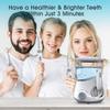 CAFFIA Water Flosser, Water Flosser Teeth Cleaner for Family, 6 Multifunctional Jet Tips, IPX7 Waterproof,10 Adjustable Modes for The Oral Care Needs of Family, White view 3
