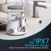 CAFFIA Water Flosser, Water Flosser Teeth Cleaner for Family, 6 Multifunctional Jet Tips, IPX7 Waterproof,10 Adjustable Modes for The Oral Care Needs of Family, White view 4