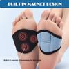 1 Pairs Compression Arch Support Sleeves, Cushioned Magnetic Arch Support Braces Gel Pads for Flat Foot Pain Relief Plantar Fasciitis Heel Spurs for Women Men Flat Feet, Heel Spurs view 2