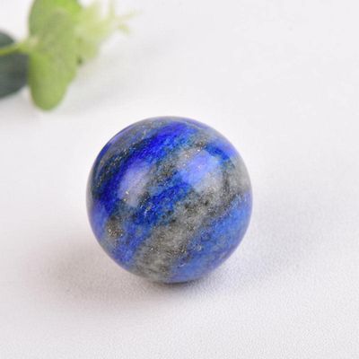 1PC Natural Dream Amethyst Ball Polished Globe Massaging Ball Reiki Healing Stone Home Decoration Souvenirs Gift-lazurite,30-35mm