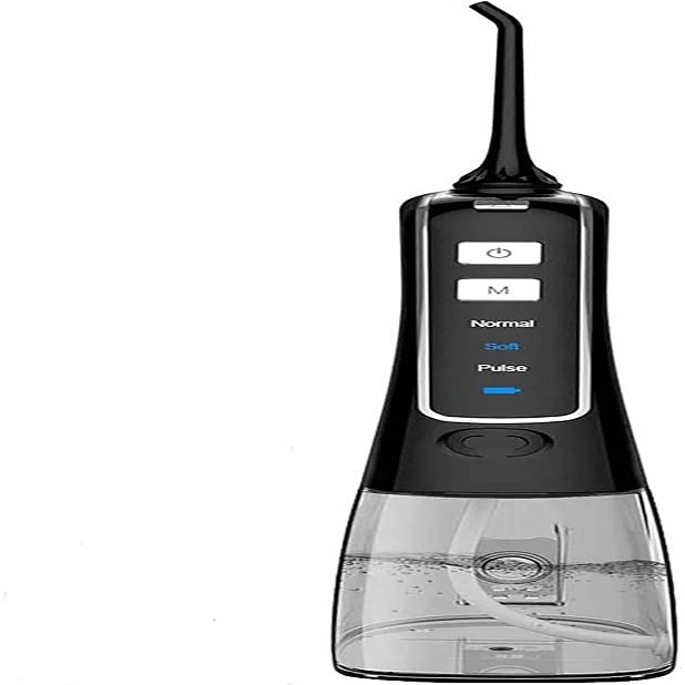 CAFFIA Water Flosser Cordless Teeth Cleaner Dental Oral Irrigator Power Dental Flossers IPX7 Waterproof Teeth Cleaner with 3 Mode and Detachable Water Tank for Home Travel