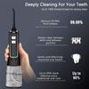 CAFFIA Water Flosser Cordless Teeth Cleaner Dental Oral Irrigator Power Dental Flossers IPX7 Waterproof Teeth Cleaner with 3 Mode and Detachable Water Tank for Home Travel view 2