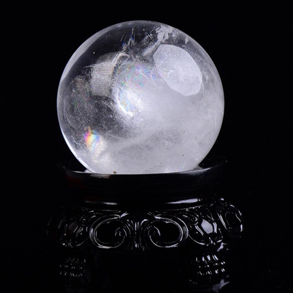 1PC Natural Dream Amethyst Ball Polished Globe Massaging Ball Reiki Healing Stone Home Decoration Souvenirs Gift-white quartz,25-30mm
