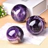 1PC Natural Dream Amethyst Ball Polished Globe Massaging Ball Reiki Healing Stone Home Decoration Souvenirs Gift-kyanite,60-70mm view 3