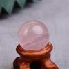 1PC Natural Dream Amethyst Ball Polished Globe Massaging Ball Reiki Healing Stone Home Decoration Souvenirs Gift-rose quartz,70-80mm view 1