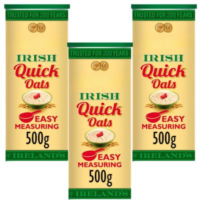 Breakfast Oats Bundle with Flahavan's Irish Quick Oats 500g (3 Pack)