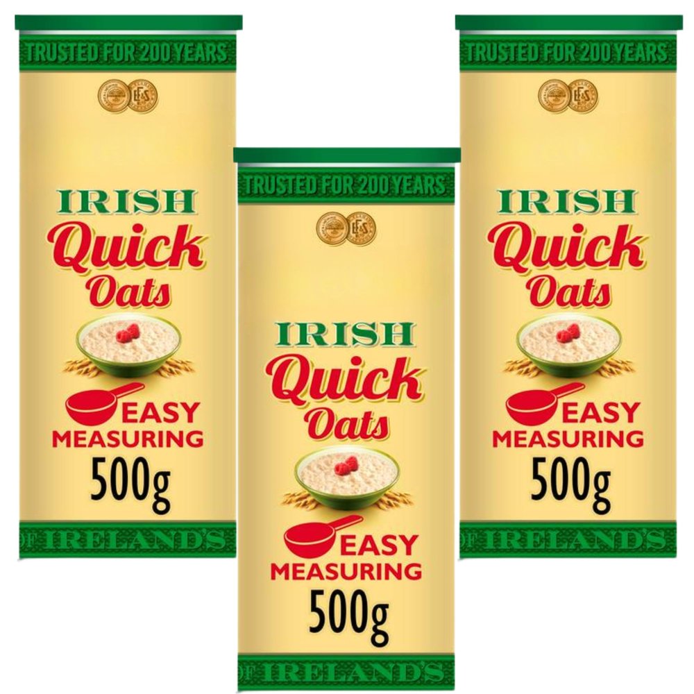 Breakfast Oats Bundle with Flahavan's Irish Quick Oats 500g (3 Pack)