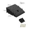 2 Pack Kerb Ramp 25027070mm Portable Curb Ramp Lightweight Plastic Threshold Ramp 2.75Inch Rise Transition Ramp With Snap for Pavement Car Bike Wheelchair Motorcycle Handcart Slip-Resistant Surface view 2