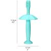 ZUMAHA Soft Silicone Toothbrush, Manual Toothbrush with 1 Replaceable Brush Head, Portable Toddler Toothbrushes Ages 1-3 view 2