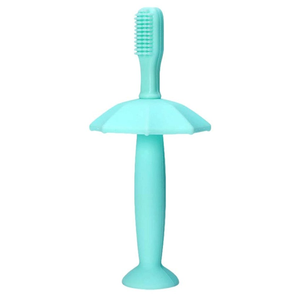 ZUMAHA Soft Silicone Toothbrush, Manual Toothbrush with 1 Replaceable Brush Head, Portable Toddler Toothbrushes Ages 1-3