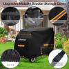 Upgraded Mobility Scooter Storage Cover,SRIMMIT Heavy Duty 420D Oxford Fabric Electric Scooter Cover, Waterproof,Anti-UV,Durable with Waterproof Strip,Reflective Strips,3 Buckles (2XL 69" x 25" x 47") view 3