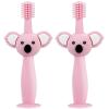 ZUMAHA Cute Koala Shape Toothbrush, 360 Silicone Toddler Toothbrushes Ages 1-3, Portable & Independent Packaging Manual Toothbrush view 1