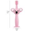 ZUMAHA Cute Koala Shape Toothbrush, 360 Silicone Toddler Toothbrushes Ages 1-3, Portable & Independent Packaging Manual Toothbrush view 2