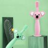 ZUMAHA Cute Koala Shape Toothbrush, 360 Silicone Toddler Toothbrushes Ages 1-3, Portable & Independent Packaging Manual Toothbrush view 3