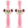 ZUMAHA Cartoon Monkey Shape Toothbrush, 360 Silicone Manual Toothbrush, Portable Toddler Toothbrushes Ages 1-3 view 1