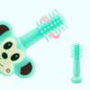 ZUMAHA Cartoon Monkey Shape Toothbrush, 360 Silicone Manual Toothbrush, Portable Toddler Toothbrushes Ages 1-3 view 4