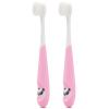 ZUMAHA Ergonomic Silicone Handle Toothbrush, Child Sized Brush Heads (1-6 Year Old), Pack of 2 Toothbrushes, Manual Toothbrush for Kids view 1