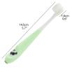 ZUMAHA Ergonomic Silicone Handle Toothbrush, Child Sized Brush Heads (1-6 Year Old), Pack of 2 Toothbrushes, Manual Toothbrush for Kids view 2
