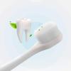 ZUMAHA Ergonomic Silicone Handle Toothbrush, Child Sized Brush Heads (1-6 Year Old), Pack of 2 Toothbrushes, Manual Toothbrush for Kids view 4