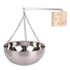 Bxyzan Sauna Aromatherapy Bowl,20cm Stainless Steel Sauna Aromatherapy Bowl Essential Oil Holder Sauna Room Accessories view 3
