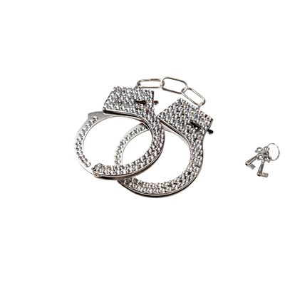 Wicked Costumes Adult Silver Rhinestone Handcuffs