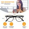 Aomig Blue Light Blocking Glasses, 3 Pcs Anti Blue Light Computer Gaming Glasses for Women Men, Lightweight Blue Light Blocking Reading Filter UV(Black+Transparent+Tortoiseshell) view 2