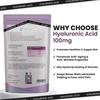 Hyaluronic Acid 100mg & Vitamin C | 60 Tablets | Vegan | for Men & Women | Healthy Skin Bones Anti Ageing | by NutriVolv view 3