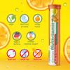 German Multivitamin Drink Effervescnet Tablets 60 Servings Orange Flavour - Vitamin C, E, B1, B2, B6, B12, Biotin, Folic Acid, Niacin, Pantothenic Acid  T&D Pharma  Made in Germany view 3