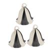 Happyyami 3pcs Felt Sauna Caps Sauna Hats for Head Protection Portable Hats Tool view 1