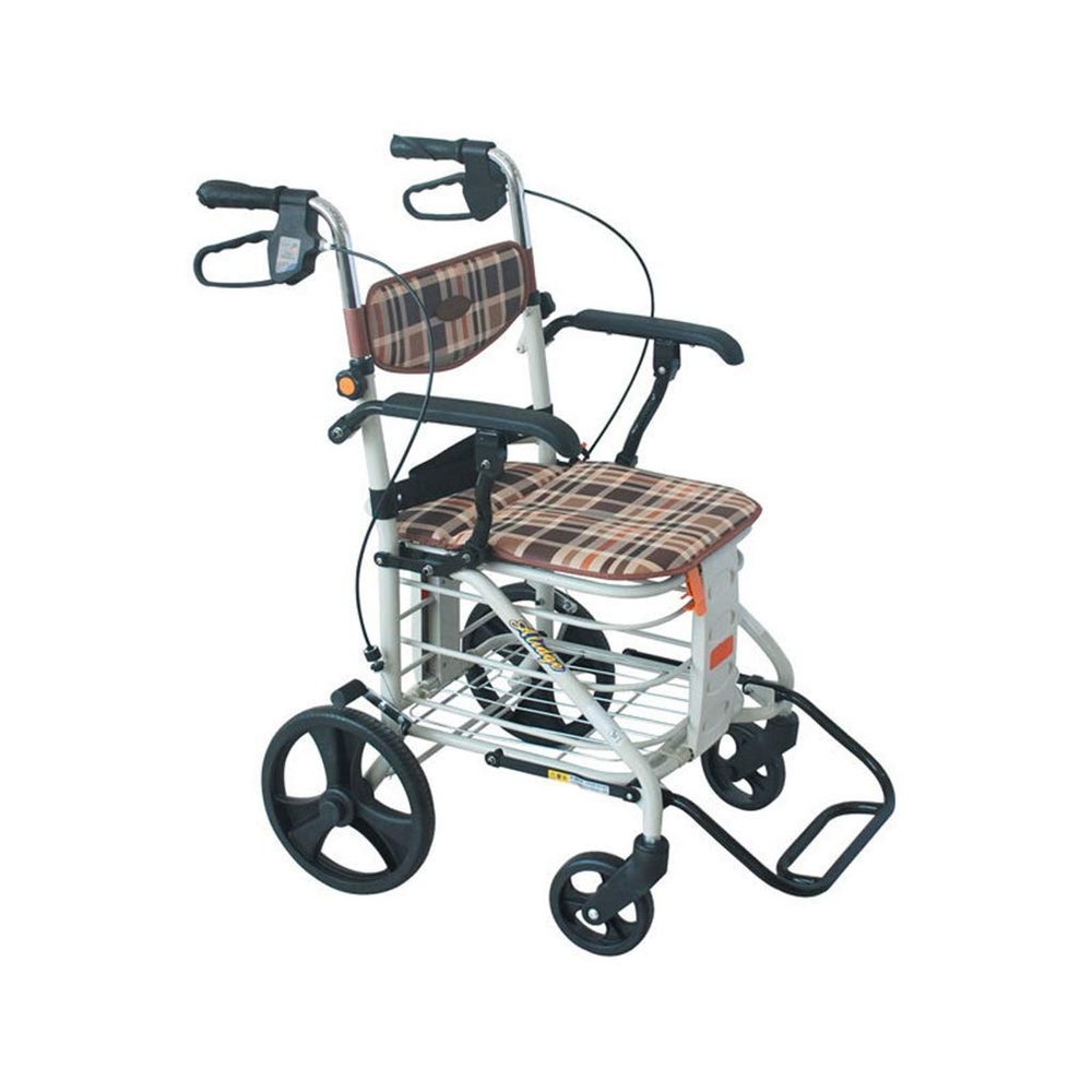 NATWEE YYAI-HHJU Old Man Trolley Foldable Shopping Cart Simple Wheelchair Leisure Walking Auxiliary Walker It's so kind of you