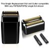 3 pack Professional Replacement Foil and Cutters for BaBylissPRO Barberology Double Foil Shaver, Compatible with BaBylissPRO Barberology FXFS2 ShaverBlack view 3