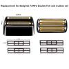 3 pack Professional Replacement Foil and Cutters for BaBylissPRO Barberology Double Foil Shaver, Compatible with BaBylissPRO Barberology FXFS2 ShaverBlack view 4