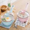 ENESEA Household milk pot, Non-Stick Milk Pan Saucepan Utensil/Induction/Dishwasher/OvenSafe Milk Pan -16cm Pink (Color : 16cm Blue) view 3