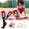 Compression Socks for Men and Women (Pack of 1/3/7/8) - Great for Running, Doctor, Nurses, Travel, Cycling, 20-30mmHg, D05-Christmas, Small-Medium view 2