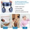 NICHOY Transfer Belt with Leg Loops -10 Padded Handles,Medical Gait Belt Walking Assist Aid with Release Buckle for Elderly, Seniors,With Auxiliary Belt Neck Strap(A,S-S) view 2