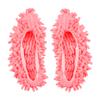 2Pcs Dust Mop Slippers, GLADFRESIT Microfiber Mop Socks, Washable Shoes Cover Floor Cleaner for Bathroom, Kitchen, House Cleaning (Pink) view 1