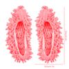 2Pcs Dust Mop Slippers, GLADFRESIT Microfiber Mop Socks, Washable Shoes Cover Floor Cleaner for Bathroom, Kitchen, House Cleaning (Pink) view 2
