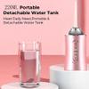 220ml Electric Oral Irrigator Cordless,USB Rechargeable Dental Water Flosser with 4 Nozzles and 3 Pressure Modes,Teeth Cleaning and Whitening 4 Jet Tip IPX7 Waterproof Teeth Cleaner (Pink) view 3