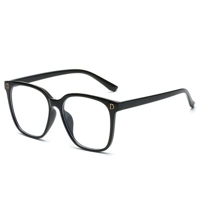 LTSRLL Anti Glare Presbyopic Glasses Square Anti Blue Light Reading Glasses Oversized Computer Readers Flat Light Mirror (Color : Black, Size : +150)