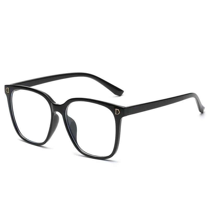 LTSRLL Anti Glare Presbyopic Glasses Square Anti Blue Light Reading Glasses Oversized Computer Readers Flat Light Mirror (Color : Black, Size : +150)