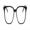 LTSRLL Anti Glare Presbyopic Glasses Square Anti Blue Light Reading Glasses Oversized Computer Readers Flat Light Mirror (Color : Black, Size : +150) view 2