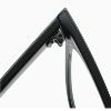 LTSRLL Anti Glare Presbyopic Glasses Square Anti Blue Light Reading Glasses Oversized Computer Readers Flat Light Mirror (Color : Black, Size : +150) view 4