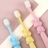 ZUMAHA Extra Soft Kids Toothbrush, Pack of 3 Manual Toothbrush for Healthy Teeth & Gums, Toddler Toothbrush for 2-10 Years Old view 3