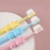 ZUMAHA Extra Soft Kids Toothbrush, Pack of 3 Manual Toothbrush for Healthy Teeth & Gums, Toddler Toothbrush for 2-10 Years Old view 4